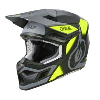 Oneal Шлем кроссовый 3Series Neon Vision V.24 серый/желтый в Уфе