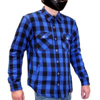 MCP Моторубашка мужская Rebel Full kevlar, черно-светло синий в Уфе