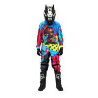 Grom Штаны кроссовые Fatbear LimeBlue в Уфе
