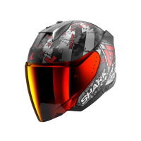 Shark Шлем Skwal I3 Jet Hellcat Mat Black/Chrome/Red в Уфе