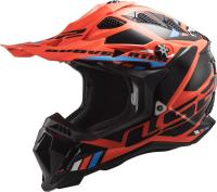 LS2 Мотошлем MX700 Subverter Evo Stomp Черно-оранжевый в Уфе