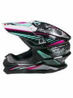 AiM Шлем кроссовый JK803 Multicolor Black/Blue в Уфе