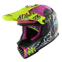 LS2 Шлем MX437 Fast II Mini Gorilla Purple-06 в Уфе