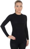 Brubeck Футболка женская Active Wool Черный в Уфе