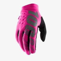 100% Мотоперчатки текстильные женские Brisker Neon/Pink/Black в Уфе