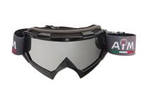 AiM Очки кроссовые (PRO) 157-100 Black Glossy в Уфе