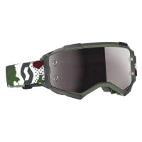 Scott Очки кроссовые Fury dark green/white silver chrome works в Уфе