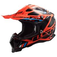 LS2 Мотошлем MX700 Subverter II Evo Stomp черно-оранжевый в Уфе