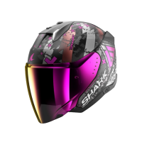 Shark Шлем Skwal I3 Jet Hellcat Mat Black/Chrome/Violet в Уфе