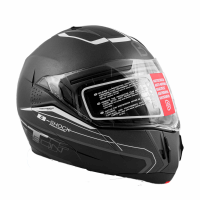 Beon Шлем модуляр B-700 Matt Grey/Black White в Уфе