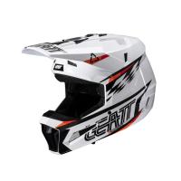 Leatt Шлем кроссовый детский Helmet Kit Moto 3.5 Jr V25 White в Уфе