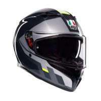 AGV Шлем K3 Shade Grey/Yellow Fluo в Уфе