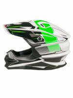 AIM Шлем кроссовый JK803 White/Green в Уфе