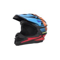 Desment Шлем кроссовый Raptor Black-Blue-Orange graphic в Уфе