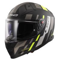 LS2 Мотошлем FF811 Vector II Tron матовый черно-желтый в Уфе