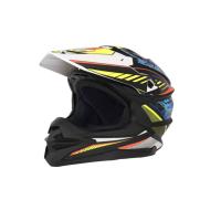 Desment Шлем кроссовый Raptor White-Yellow-Blue graphic в Уфе