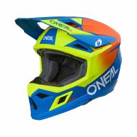 Oneal Шлем кроссовый 3Series Solid V.24 синий/желтый в Уфе