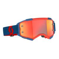 Scott Очки кроссовые Fury dark blue/neon red/orange chrome works в Уфе