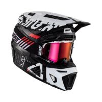 Leatt Мотошлем кроссовый Moto 9.5 Carbon Helmet Kit V24 White в Уфе