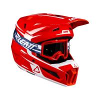 Leatt Шлем кроссовый 3.5 V26 Red + очки Vizion 3.5 в Уфе
