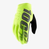 100% Мотоперчатки текстильные подростковые Brisker Youth Glove Fluo Yellow в Уфе