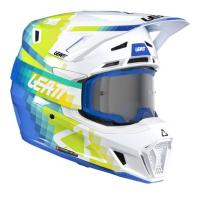 Leatt Шлем кроссовый  7.5 V26 Pixel Blue + очки Velocity 4.5 в Уфе