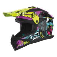 LS2 Шлем MX708 Fast II Gorilla фиолетово-желтый в Уфе