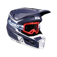 Leatt Шлем кроссовый детский 3.5 V26 Blue + очки Vizion 3.5 в Уфе