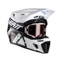 Leatt Мотошлем 9.5 Carbon-White + очки Velocity 6.5 V26 в Уфе