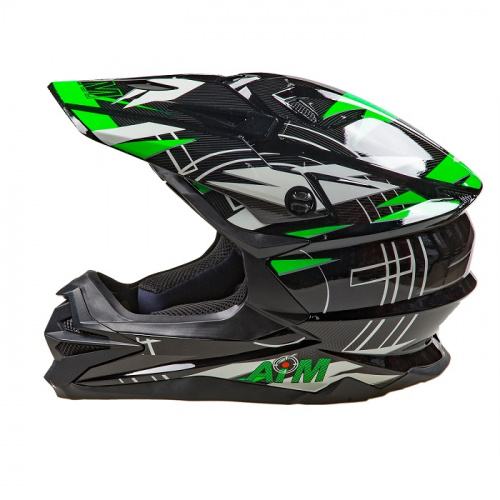 AiM Шлем кроссовый JK803S Green/Black в Уфе