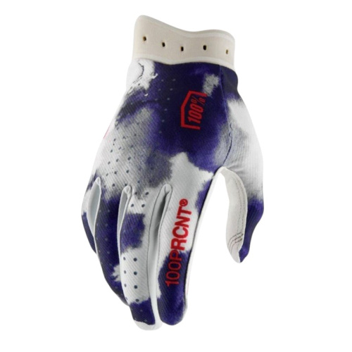 100% Мотоперчатки текстильные ITrack Blue/White 2026 в Уфе