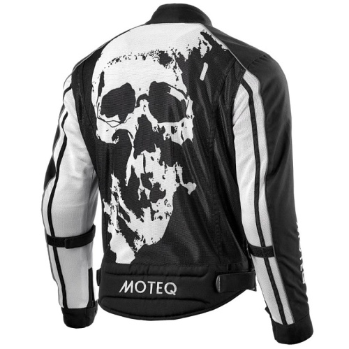 Moteq Мотокуртка текстильная сетка Rebel Черно-белая в Уфе