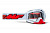 100% Маска кросс FMF Powerbomb Rocket White - прозрачная линза в Уфе