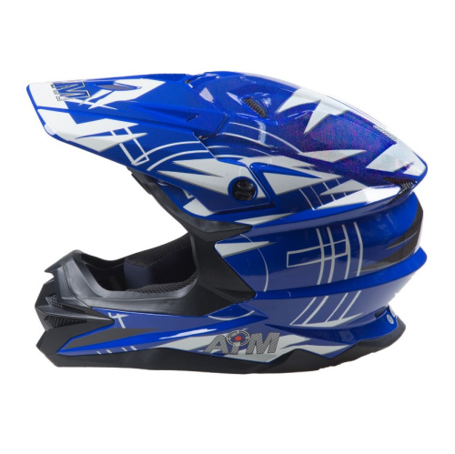 AiM Шлем кроссовый JK803S Blue/White в Уфе