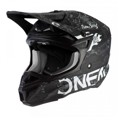Oneal Шлем кроссовый 5Series Polyacrylite Черный/Белый в Уфе